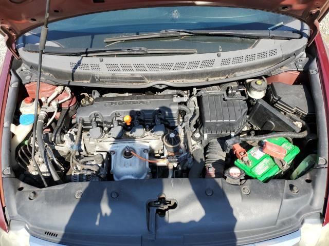 2HGFA16659H506569 - 2009 HONDA CIVIC LX-S ბურგუნდია ფოტო 11