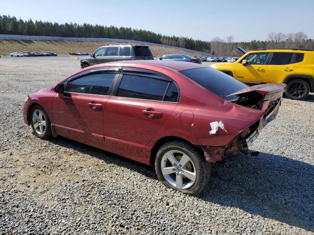 2HGFA16659H506569 - 2009 HONDA CIVIC LX-S ბურგუნდია ფოტო 2