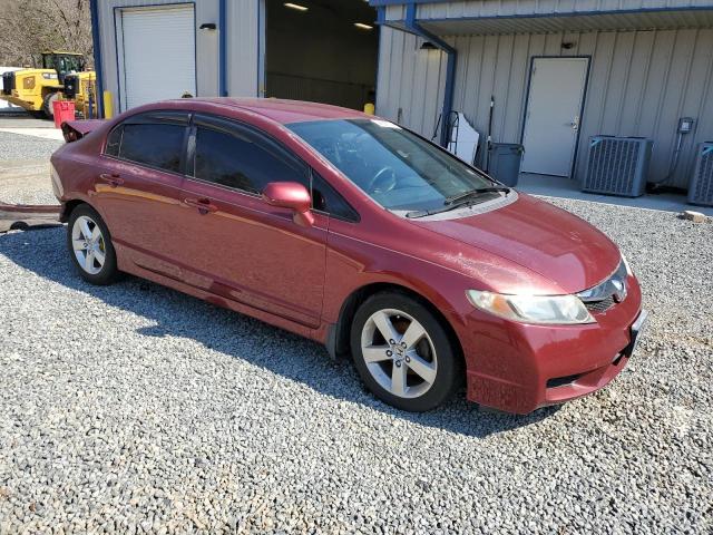 2HGFA16659H506569 - 2009 HONDA CIVIC LX-S BURGUNDY photo 4