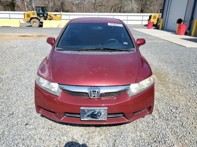 2HGFA16659H506569 - 2009 HONDA CIVIC LX-S ბურგუნდია ფოტო 5