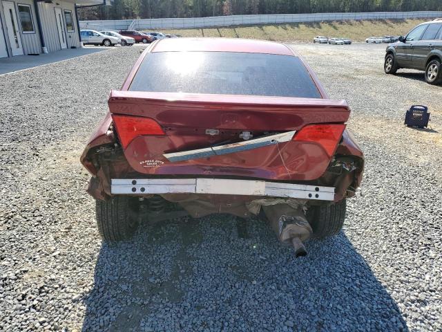 2HGFA16659H506569 - 2009 HONDA CIVIC LX-S BURGUNDY photo 6