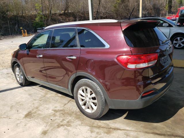 5XYPGDA55HG329441 - 2017 KIA SORENTO LX BURGUNDY photo 2