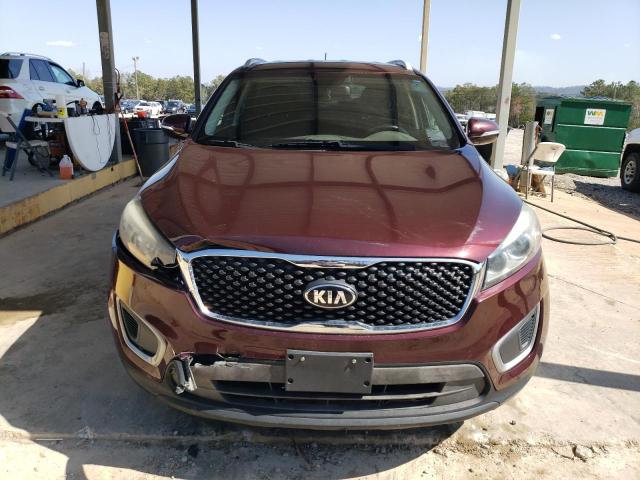 5XYPGDA55HG329441 - 2017 KIA SORENTO LX BURGUNDY photo 5