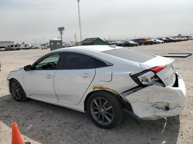 19XFC1F30LE007387 - 2020 HONDA CIVIC EX WHITE photo 2