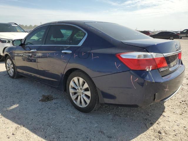 1HGCR2F78DA211841 - 2013 HONDA ACCORD EX BLUE photo 2