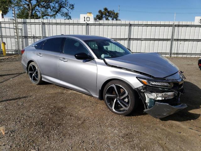 1HGCV1F39MA103330 - 2021 HONDA ACCORD SPORT SILVER photo 4