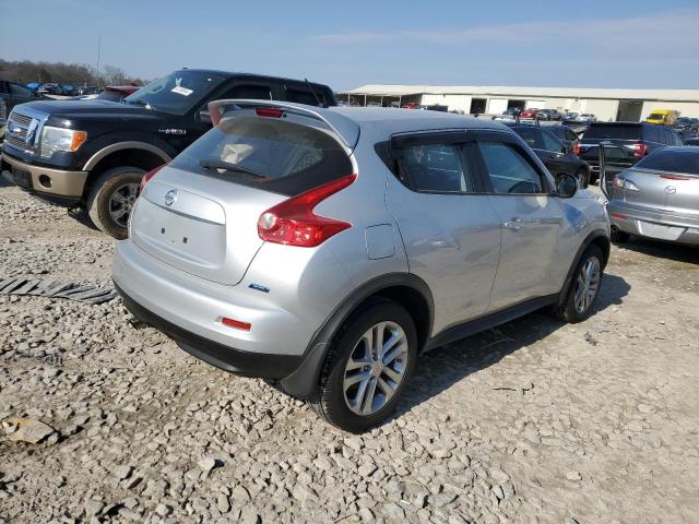 JN8AF5MRXET453206 - 2014 NISSAN JUKE S SILVER photo 3