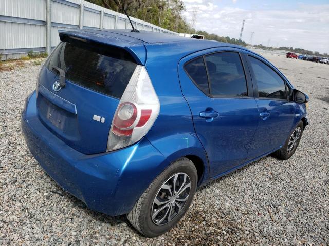 JTDKDTB32C1519443 - 2012 TOYOTA PRIUS C BLUE photo 3