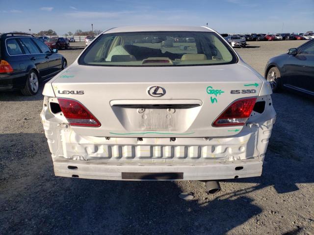 JTHBA30G155127921 - 2005 LEXUS ES 330 WHITE photo 6