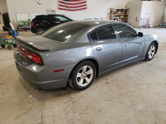 2C3CDXBGXCH103855 - 2012 DODGE CHARGER SE GRAY photo 3