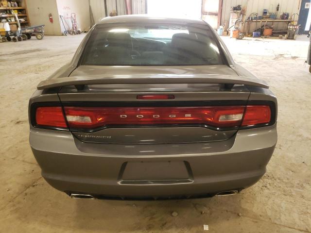 2C3CDXBGXCH103855 - 2012 DODGE CHARGER SE GRAY photo 6