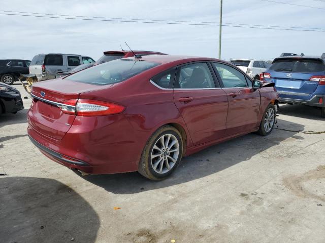 3FA6P0HD4HR128952 - 2017 FORD FUSION SE RED photo 3