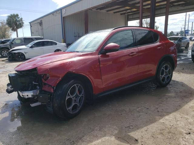 ZASFAKNN0J7B88591 - 2018 ALFA ROMEO STELVIO TI SPORT RED photo 1