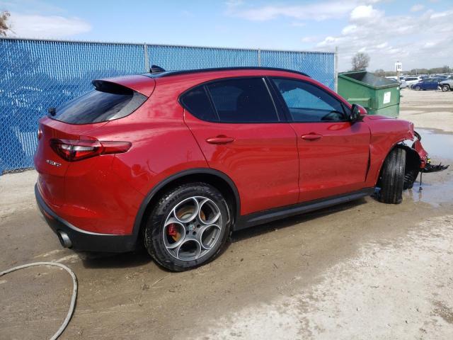 ZASFAKNN0J7B88591 - 2018 ALFA ROMEO STELVIO TI SPORT RED photo 3