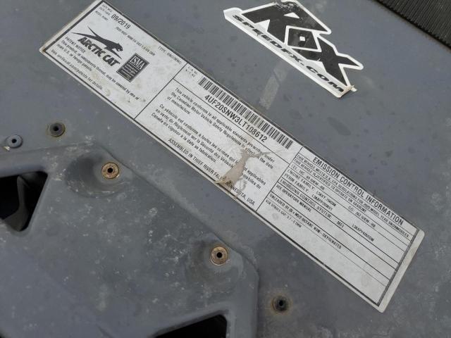 4UF20SNW3LT108612 - 2020 ARCTIC CAT SNOWMOBILE 双色 照片 10