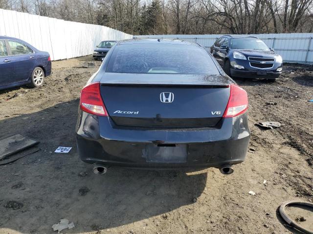 1HGCS2B85BA008888 - 2011 HONDA ACCORD EXL BLACK photo 6