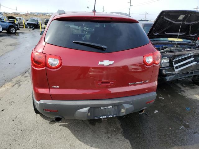 1GNKVLED7CJ301247 - 2012 CHEVROLET TRAVERSE LTZ BURGUNDY photo 6