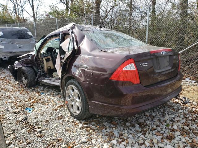 3FAHP0HA6BR219792 - 2011 FORD FUSION SE PURPLE photo 2