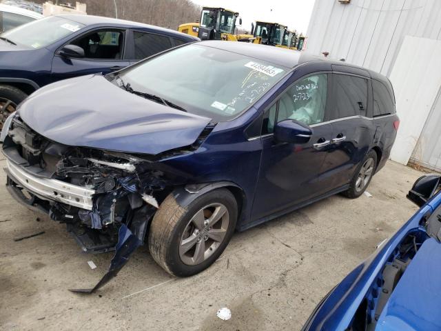 5FNRL6H52KB104186 - 2019 HONDA ODYSSEY EX BLUE photo 1