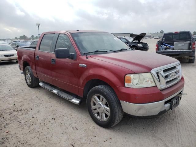 1FTRW12W27KD58924 - 2007 FORD F150 SUPERCREW RED photo 4