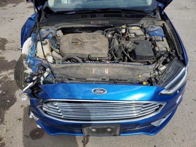 3FA6P0HD4HR238707 - 2017 FORD FUSION SE BLUE photo 11