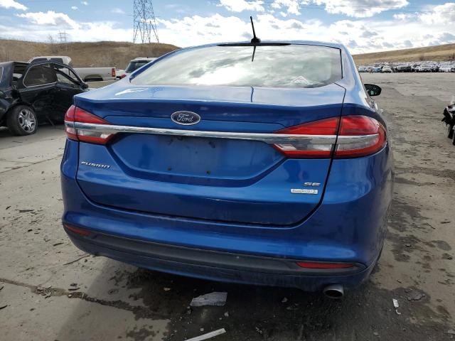 3FA6P0HD4HR238707 - 2017 FORD FUSION SE BLUE photo 6