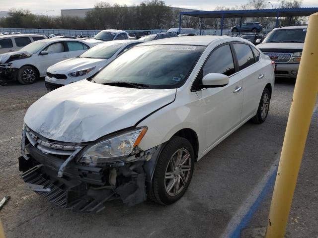 3N1AB7AP6EY289243 - 2014 NISSAN SENTRA S WHITE photo 1