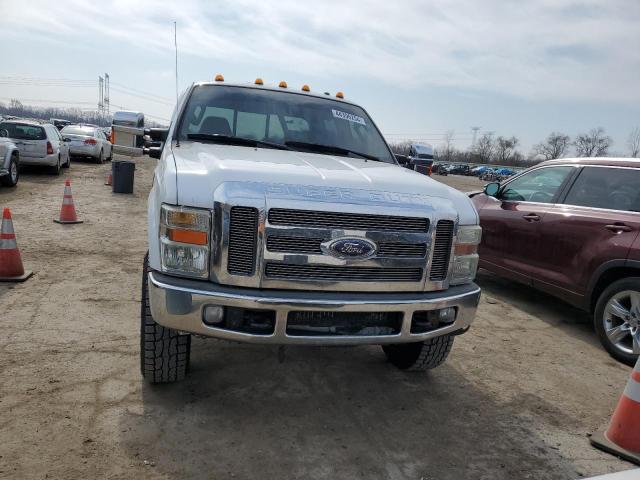 1FTWW31R68EC95269 - 2008 FORD F350 SRW SUPER DUTY WHITE photo 5