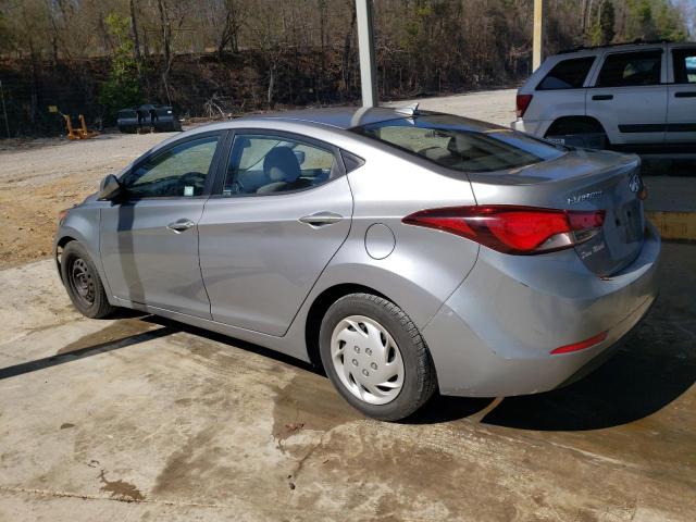 5NPDH4AE7GH714930 - 2016 HYUNDAI ELANTRA SE SILVER photo 2