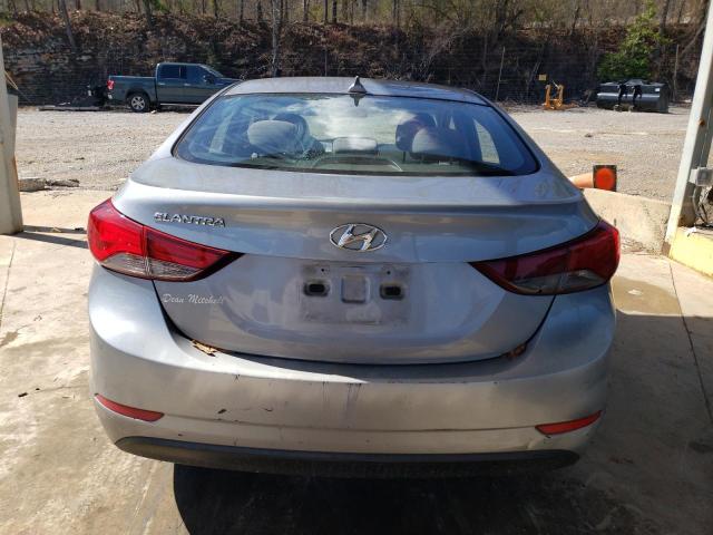 5NPDH4AE7GH714930 - 2016 HYUNDAI ELANTRA SE SILVER photo 6