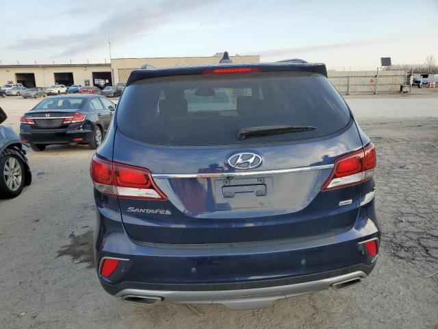 KM8SR4HF3HU187054 - 2017 HYUNDAI SANTA FE SE ULTIMATE BLUE photo 6