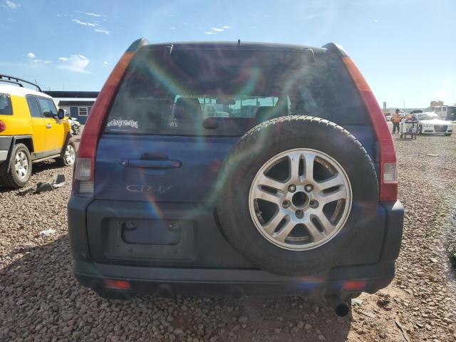 JHLRD78884C027811 - 2004 HONDA CR-V EX BLUE photo 6