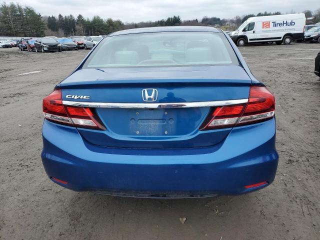 2HGFB2F53EH541406 - 2014 HONDA CIVIC LX BLUE photo 6