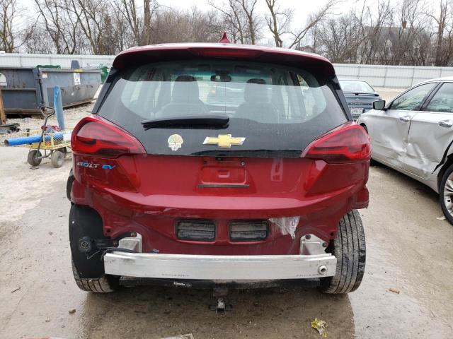 1G1FY6S05L4115606 - 2020 CHEVROLET BOLT EV LT RED photo 6