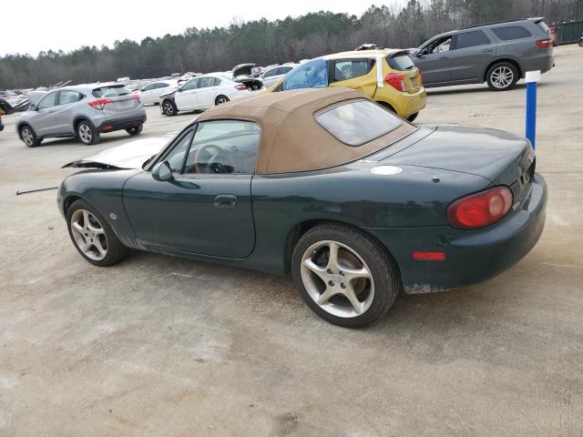 JM1NB353810212392 - 2001 MAZDA MX-5 MIATA BASE GREEN photo 2