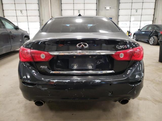 JN1BV7AR6EM689920 - 2014 INFINITI Q50 BASE BLACK photo 6