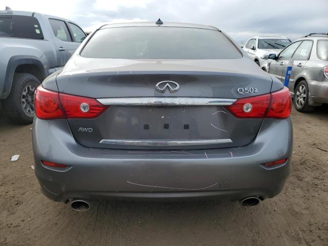 JN1BV7AR1FM397061 - 2015 INFINITI Q50 BASE SILVER photo 6