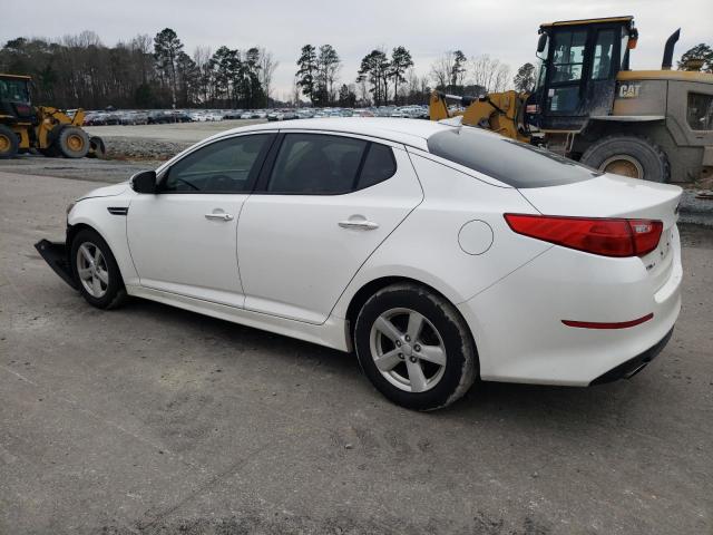 KNAGM4A74E5458377 - 2014 KIA OPTIMA LX WHITE photo 2