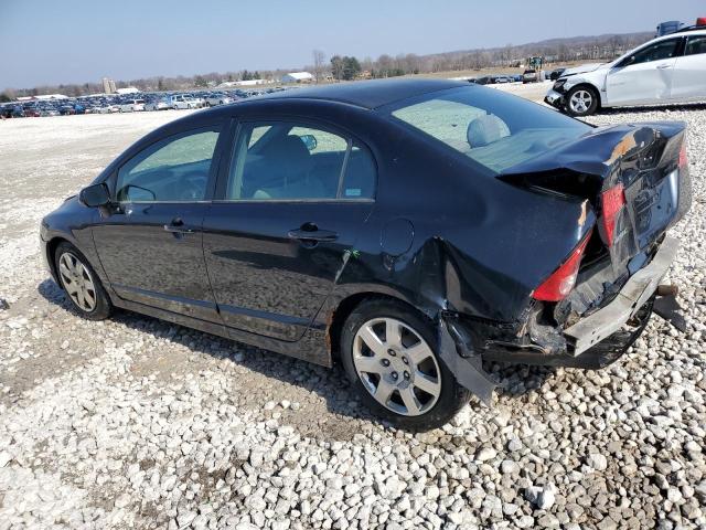 1HGFA16597L040653 - 2007 HONDA CIVIC LX BLACK photo 2