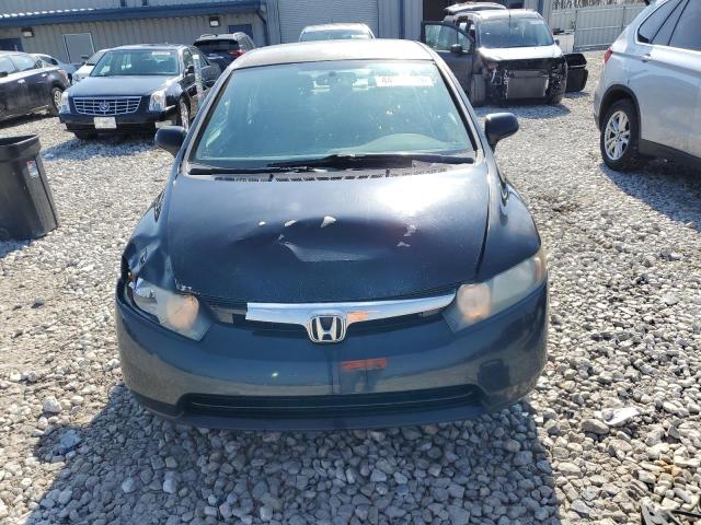 1HGFA16597L040653 - 2007 HONDA CIVIC LX BLACK photo 5