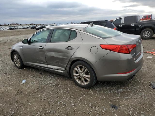 5XXGN4A73DG118549 - 2013 KIA OPTIMA EX GRAY photo 2