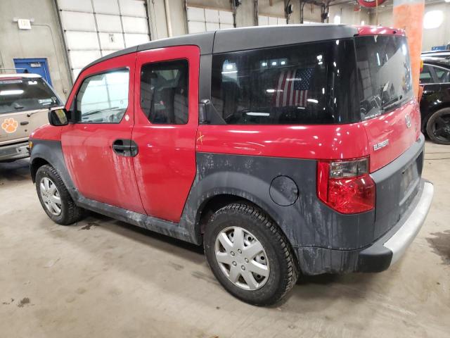 5J6YH28605L022354 - 2005 HONDA ELEMENT EX RED photo 2