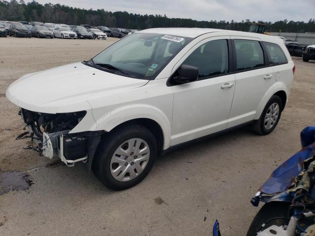 3C4PDCAB7ET258773 - 2014 DODGE JOURNEY SE WHITE photo 1