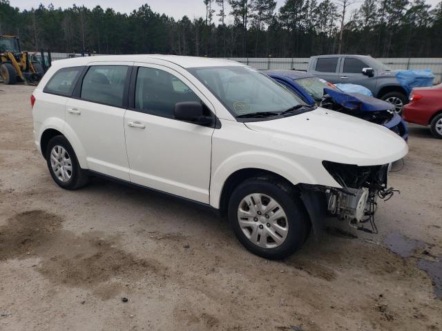 3C4PDCAB7ET258773 - 2014 DODGE JOURNEY SE WHITE photo 4