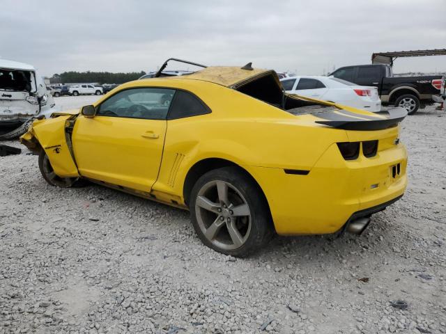 2G1FB1ED6B9110560 - 2011 CHEVROLET CAMARO LT YELLOW photo 2