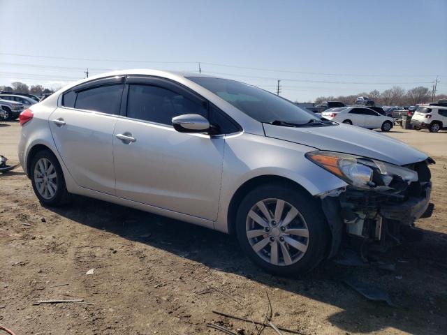 KNAFX4A83E5056670 - 2014 KIA FORTE EX SILVER photo 4