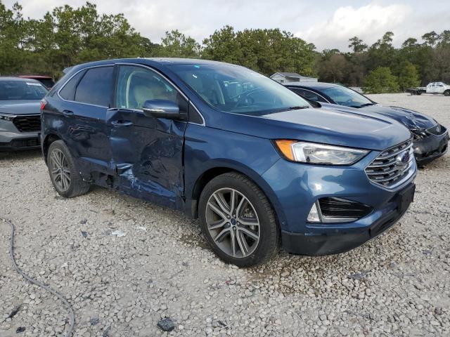 2FMPK3K93KBB09457 - 2019 FORD EDGE TITANIUM BLUE photo 4