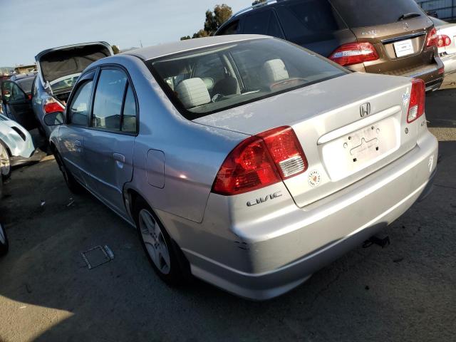 2HGES26875H507278 - 2005 HONDA CIVIC EX SILVER photo 2