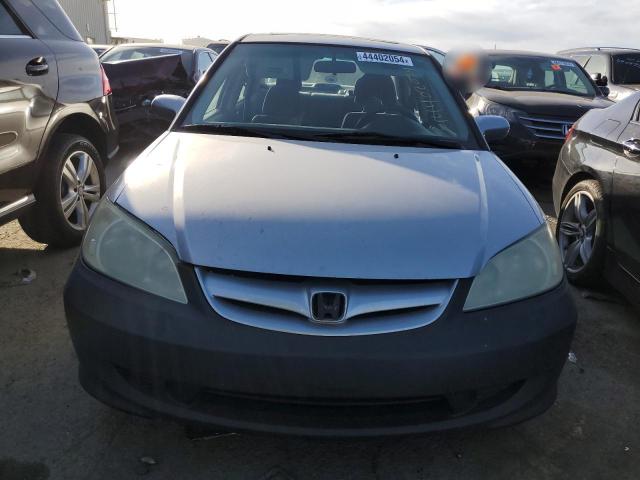 2HGES26875H507278 - 2005 HONDA CIVIC EX SILVER photo 5