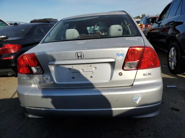 2HGES26875H507278 - 2005 HONDA CIVIC EX SILVER photo 6